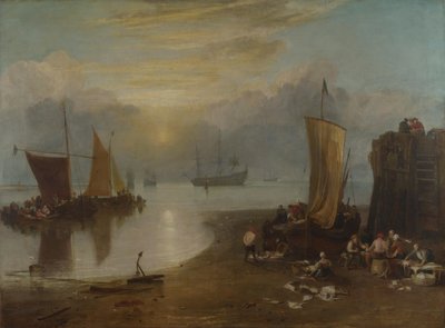 Fischer beim Reinigen und Verkauf des Fangs von Joseph Mallord William Turner